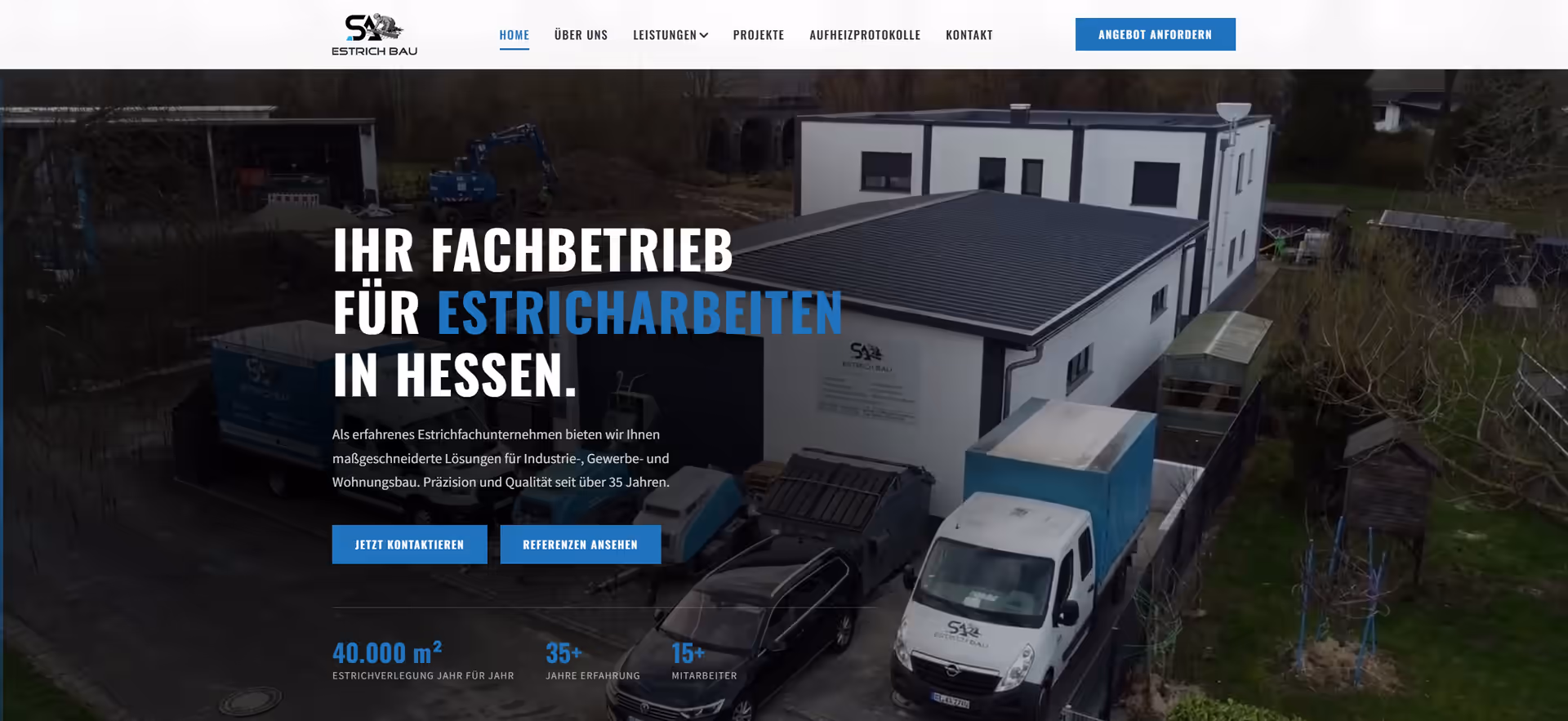 SA Estrichbau - Webseite